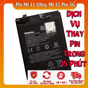 Pin Webphukien cho Xiaomi Mi 11 Ultra, Mi 11 Pro 5G Việt Nam - BM55 5000mAh 